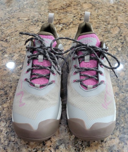 KEEN Dry 1025914 Women's Nxis Evo Waterproof Hiking Boots Shoes 9 Beige Pink New - Picture 2 of 10