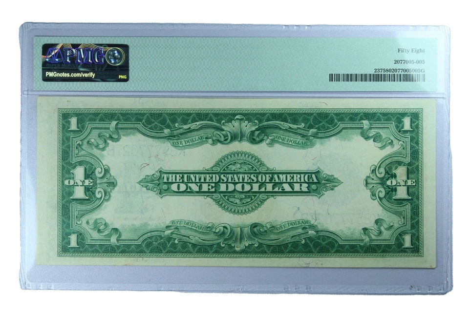 United States 1923  Series "K" $1 Note PMG Certified AU58 - Image 2 of 2