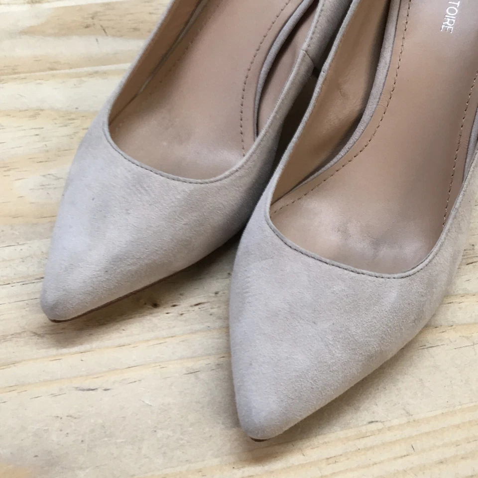 Zapatos Pour La Victoire para mujer 7,5 Val Pump beige punta puntiaguda informales tacones en bloque Foto 4 de 4