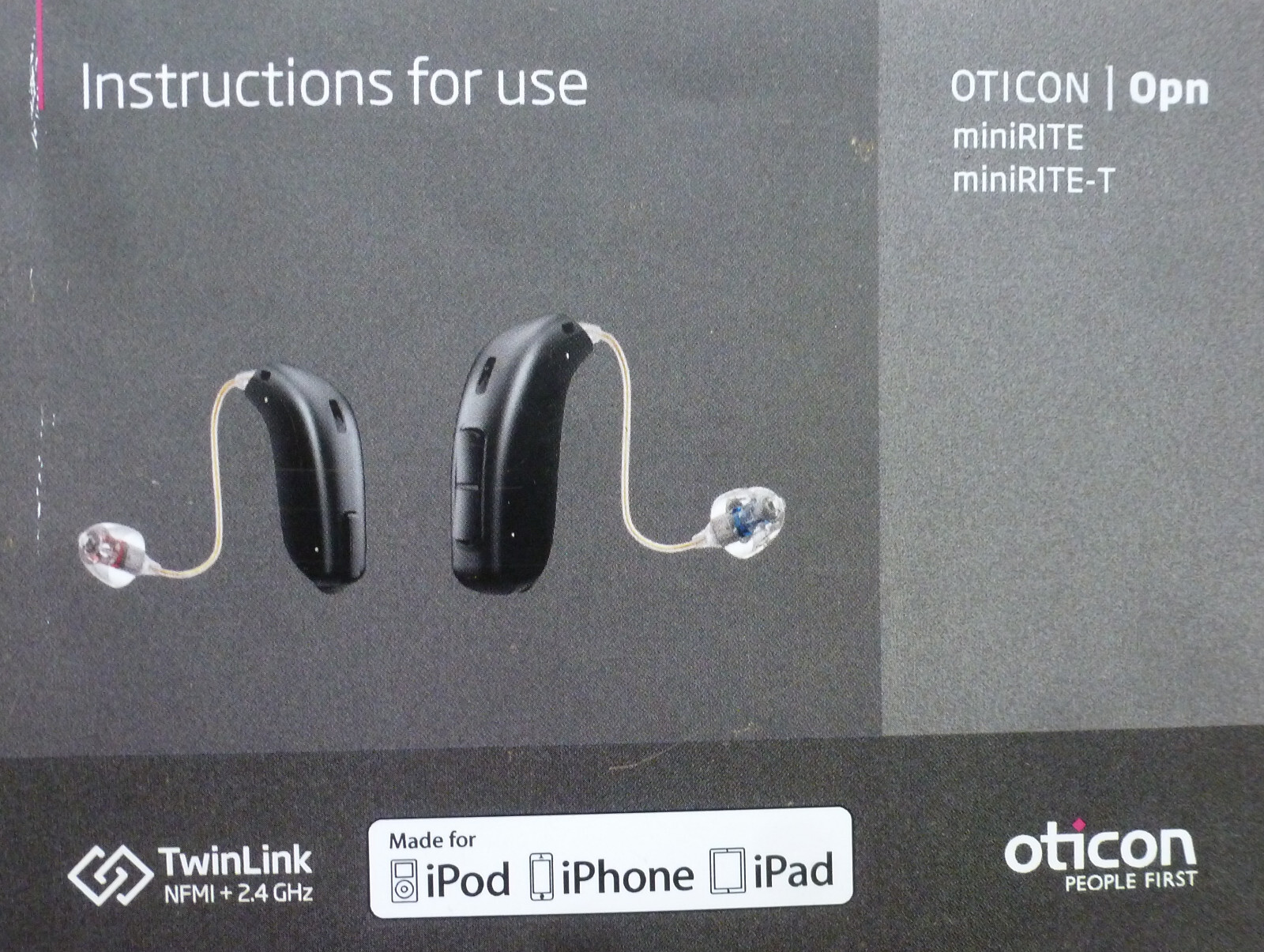 Hearing Aìds Oticon OPN Minirite 312 2.4G iPhone IPad compatible eBay