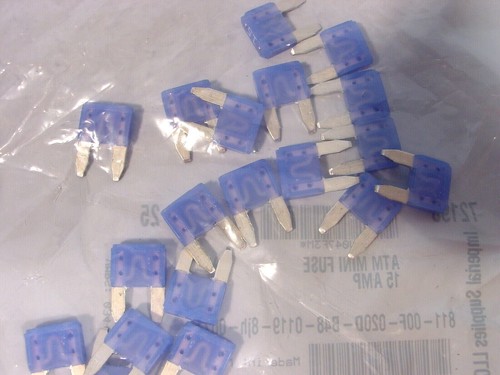 *Bag of 25 Imperial 72196 ATM Mini Fuse 15 Amp Blue (QTY 25) - Imagen 3 de 5