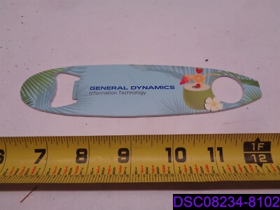 Qty = 50: General Dynamics Information Technology Bottle Opener 7'' x 1-3/4''