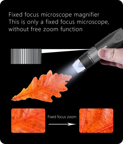 Wireless Handheld Digital Microscope with 50x-1000x Zoom LED Light USB Support - Picture 2 of 7