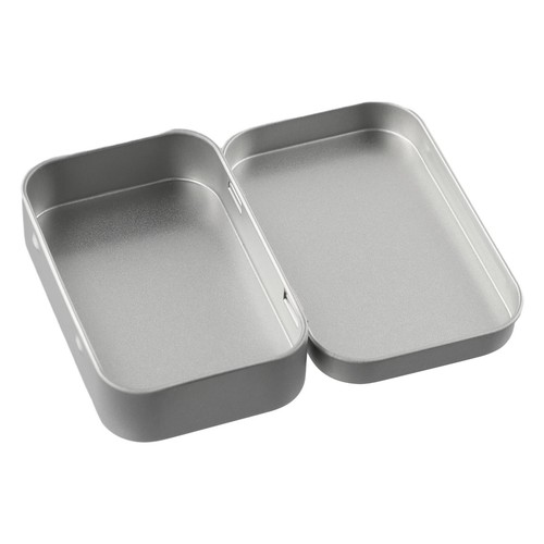 Small Hinged Tins Set of 6 Metal Storage Boxes Quality Tin Plated Material - Picture 13 of 24
