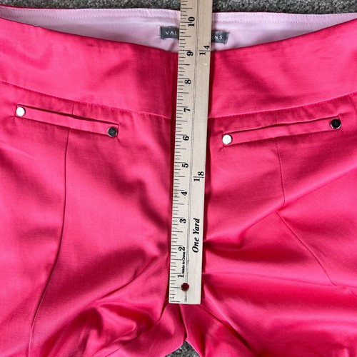 Valerie Stevens Petite Sz 6P 32x19 Pink Carrer Cropped Stretch Pants Womens - Picture 8 of 14