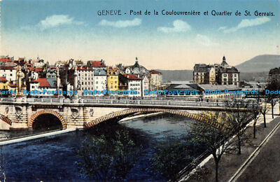 R166124 Geneve. Pont de la Coulouvreniere et Quartier de St. Gervais. P.H.8