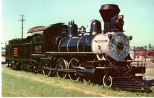 Burlington 637 Train Fresh from Shops at Aurora, IL, July 10, 1960 Postcard