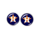 Baseball Astros Earrings Stud Earrings 12mm Stainless Steel Baseball Jewelry