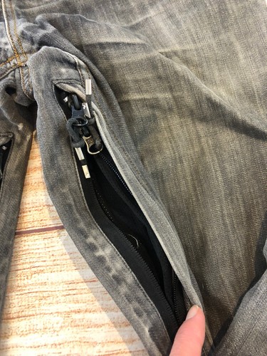 Holden Womens Small Pants Gray Denim Jeans Skinny Fit Snow Ski Snowboard - Picture 8 of 11