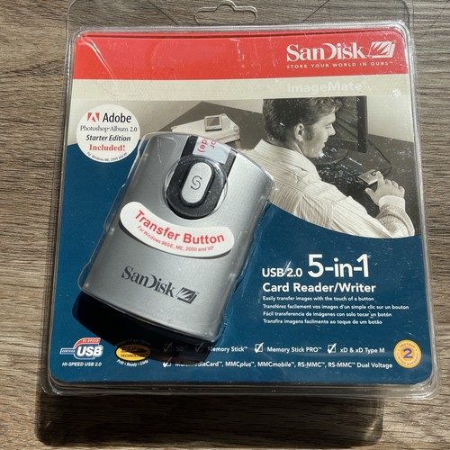 SanDisk USB 2.0 5-in-1 Card Reader Writer SDDR-99-A15