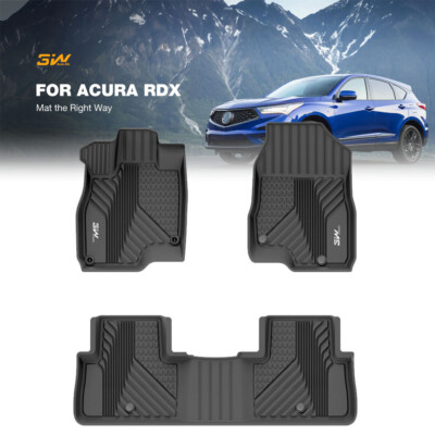 3W Premium Floor Mats Floor Liner for 2019-2026 Acura RDX TPE All Weather Carpet