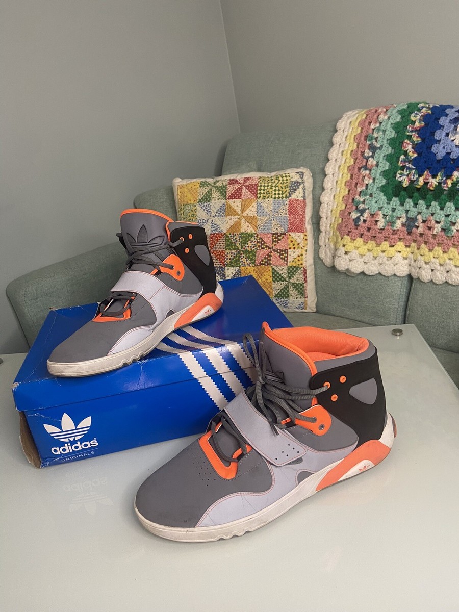 Adidas Roundhouse Mid Gray Orange Black Org Box Size 14 | eBay