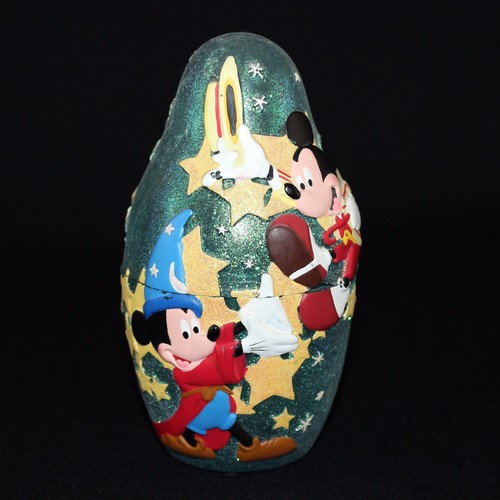 Disney Mickey Mouse 6" Glitter Nesting Figurine Set Double Sided 3D Plastic 3PC - Picture 6 of 12