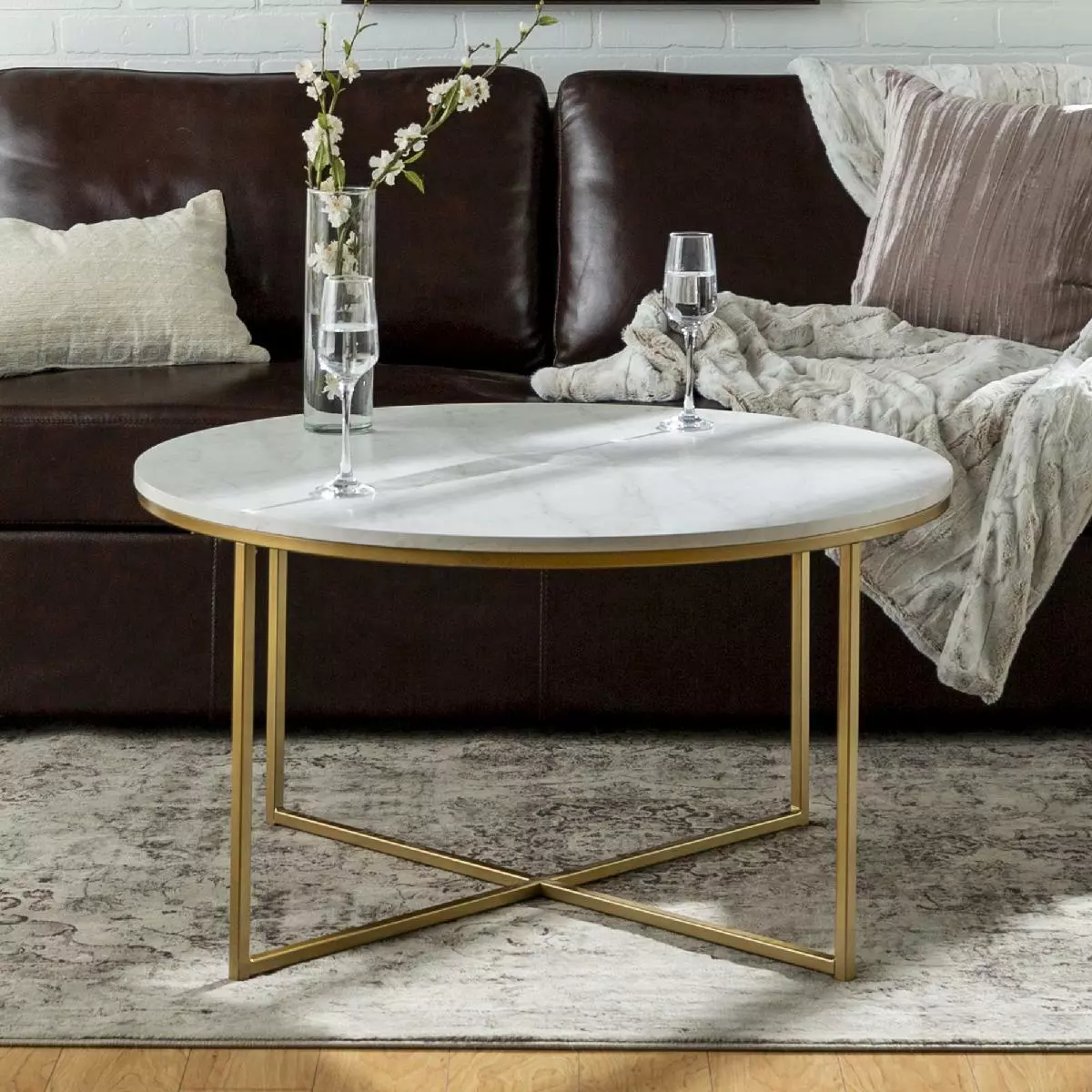 Daisy round coffee table by desert fields deals