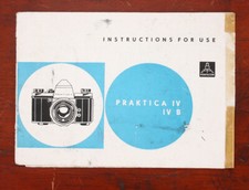 PENTACON PRAKTICA IV/IV B INSTRUCTION BOOK/183715