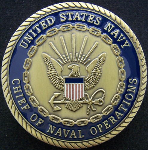 Chief of Naval Operations CNO Admiral Gary Roughead Challenge Coin - Picture 2 of 2