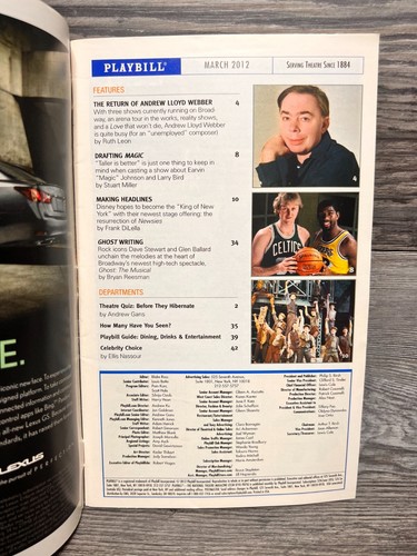 THE LADY FROM DUBUQUE, PLAYBILL, MARCH 2012, PERSHING SQUARE SIGNATURE CENTER - Picture 2 of 7