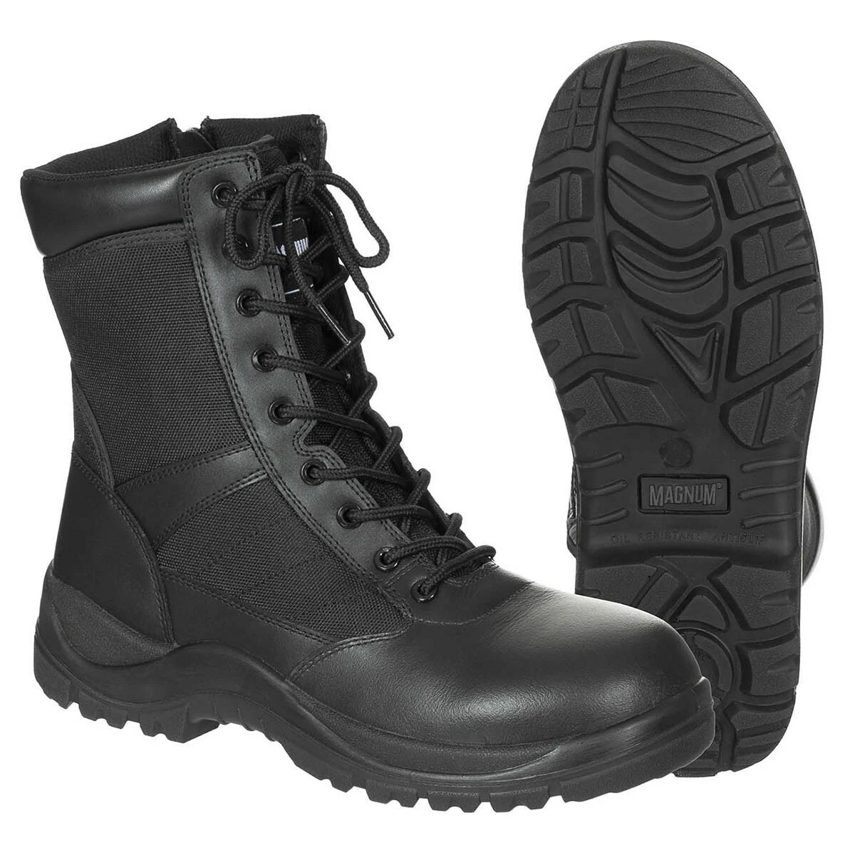 MAGNUM Mens Military Casual Side Zip Centurion 8.0 SZ Black Amphibious Boots