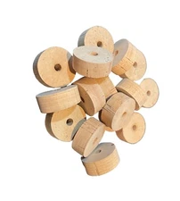 Cork Rings for Rod Building, Natural Top Flor, Flor, Extra, A and B Pack of 50