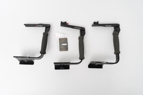 3x Stroboframe Flash Bracket In Parts Condition Or Fixing Up Includes Extra Base