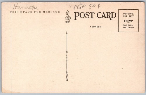 Postal antigua de colección de la biblioteca pública Colorado Springs CO de los años 20 - Imagen 2 de 2