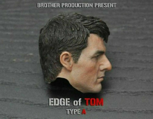 1/6 Male Head Sculpt Tom Cruise Air Force Pilot Celebrity Actor For 12inch Doll - Picture 7 of 9