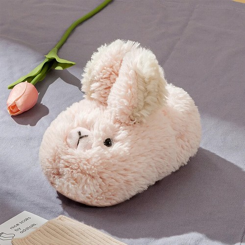 Cotton shoes kids cute warm winter hairy indoor slippers baby non-slip home bag - Picture 6 of 19
