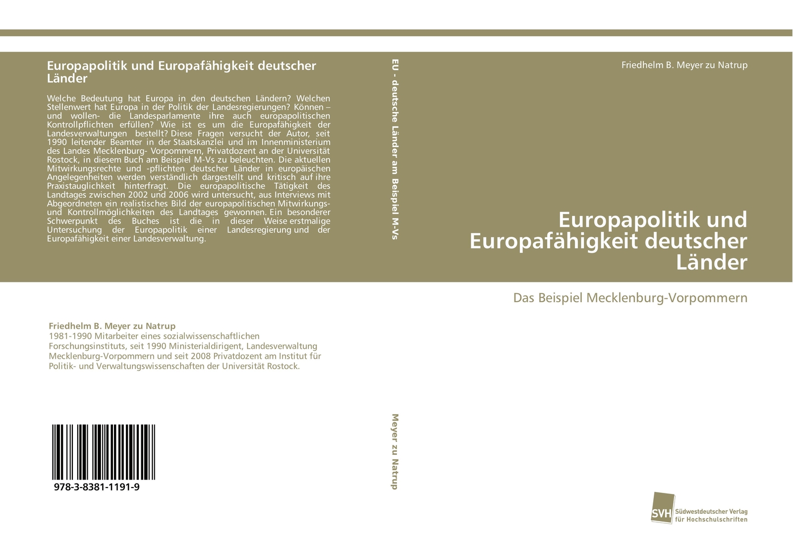 Friedhelm B. Meyer Zu Natrup | Europapolitik Und Europafähigkeit