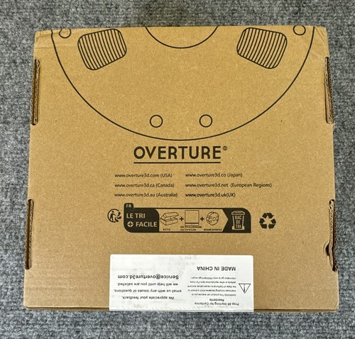 Overture TPU Filament 1.75mm Flexible Roll Soft 3D Printer Material 1kg Spool