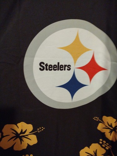 Pittsburgh Steelers Button-Down Shirt Hawaiian Beach Casual Short Sleeve XXL - Picture 5 of 7