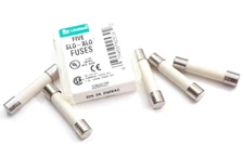LOT OF 5 EACH LITTELFUSE LF 326 2A P 2 AMP 250V SLOW BLOW FUSES
