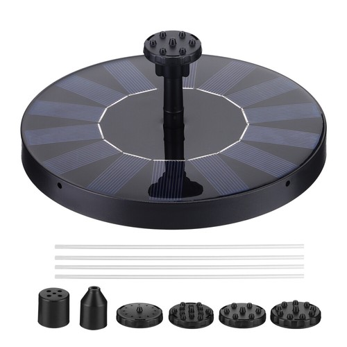 8LED Solar Pumpe mit Akku Teich Brunnen Springbrunnen Fontäne Garten Wasserspiel - Bild 26 von 30