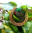 Lovely 4.5" Brass Horseshoe Good Luck Naal Home Decor Hanging Auspicious Gift