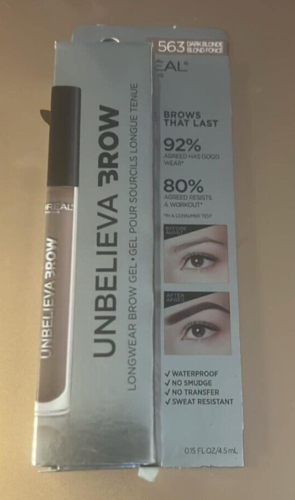 L'Oreal Unbelieva Brow Longwear Waterproof Tinted Brow Ge #563 Dark Blonde