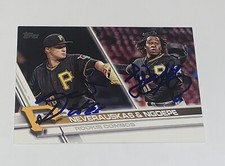 Dovydas Neverauskas & Gift Ngoepe SIGNED 2017 Topps RC Card #US102 Pirates Auto