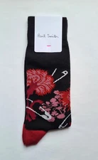 New Paul Smith Socks Mario Beetle Black / Red / Multi