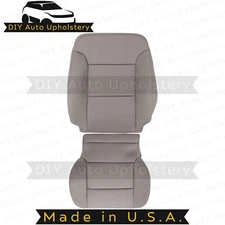 2014-2019 Fits Chevy Silverado Driver Top/Bottom Cloth Seat Covers Tan