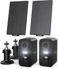 ieGeek Wireless Outdoor Solar Security Camera 2K Home Wifi Battery CCTV System