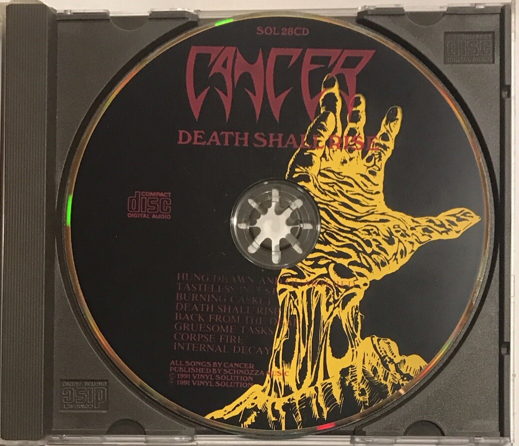 Cancer – Death Shall Rise CD 1991 Vinyl Solution – SOL 28 CD