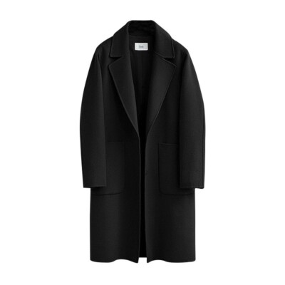 Autumn and winter double-sided wool coat, loose medium to long