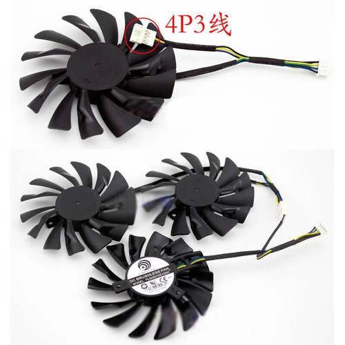 PLD09210S12HH for MSI GTX1080Ti Cooling fan 12V 0.4A 4pin PWM Graphics fan 85mm - Afbeelding 3 van 12