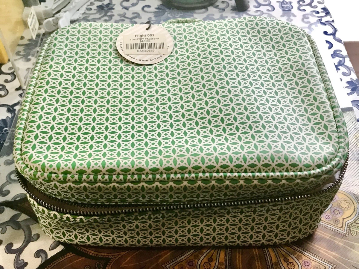 NEW Tag Dan300 Flight 001 Large Toiletry Bag Havana Print
