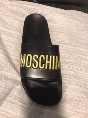 Moschino men flipflop - Black gold size 44