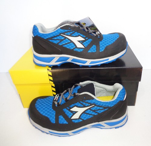 Stivali da lavoro Diadora nuovi in pelle punta di sicurezza scarpe da ginnastica UK taglia 4 - Foto 9 di 12