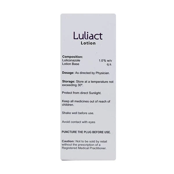 50 Luliact Loción Piel Picazón Loción para Infección por Hongos Luliconazol Pack Foto 2 de 4