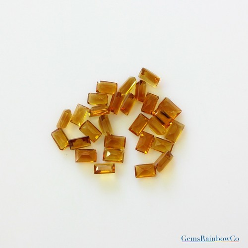 Baguettes de citrino de color oscuro y claro 5x3 mm piedra preciosa facetada suelta calidad AAA - Imagen 17 de 20
