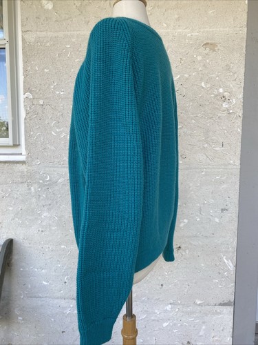 Suéter Brittania de Colección Años 90 Para Hombre Grande Grande Verde Azulado Acrílico Pullover - Imagen 6 de 12