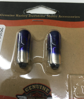 ちな NOS OEM Genuine Harley Davidson Blue Bulb Bayonet Base 12V