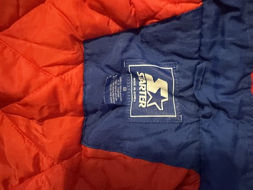 Vtg Rare Olympics Hockey Team USA Hockey NHL Starter Jacket Color Block Size S - Picture 7 of 8