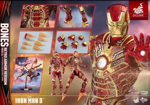 Hot Toys - Iron Man - Bones (Retro Armor) MMS412 BRAND NEW!!!